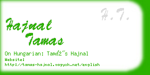 hajnal tamas business card